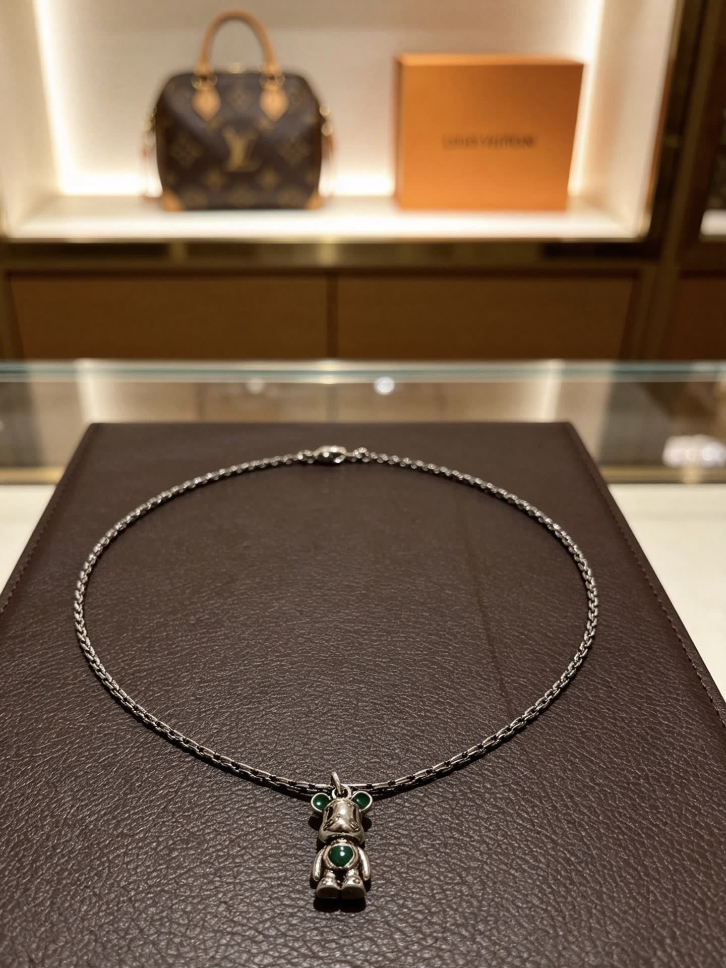 Louis Vuitton Bear Pendant Necklace